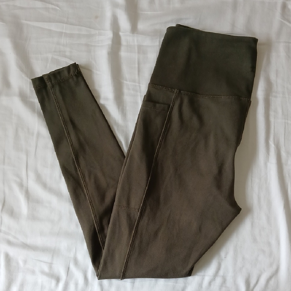 Danskin Dark Olive Leggings Women Small